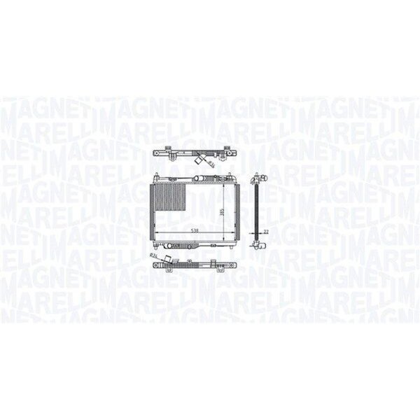 MAGNETI MARELLI 350213215600 Kühler, Motorkühlung