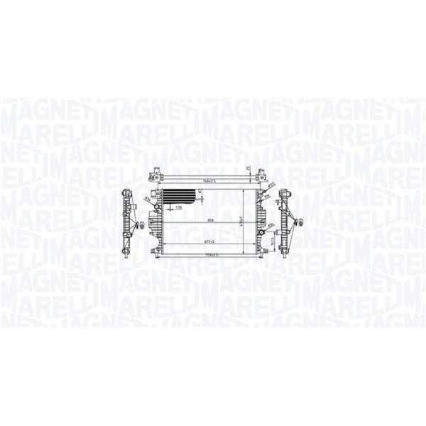 MAGNETI MARELLI 350213215900 Kühler, Motorkühlung