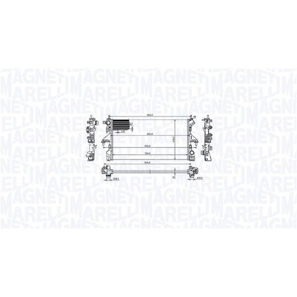 MAGNETI MARELLI 350213216800 Kühler, Motorkühlung