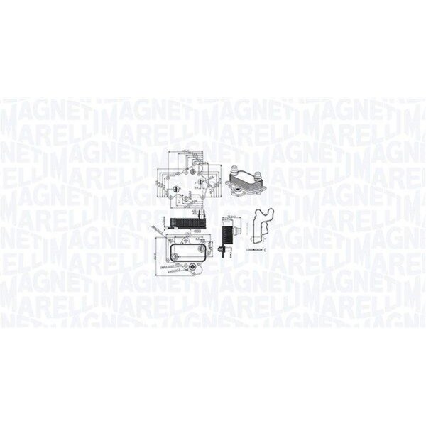 MAGNETI MARELLI 350300000400 Ölkühler, Motoröl