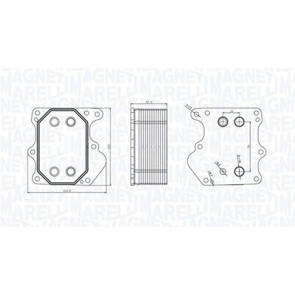 MAGNETI MARELLI 350300000500 Ölkühler, Motoröl