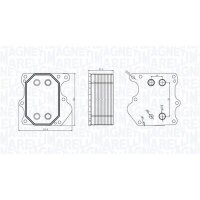 MAGNETI MARELLI 350300000500 Ölkühler,...