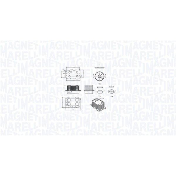 MAGNETI MARELLI 350300000900 Ölkühler, Motoröl