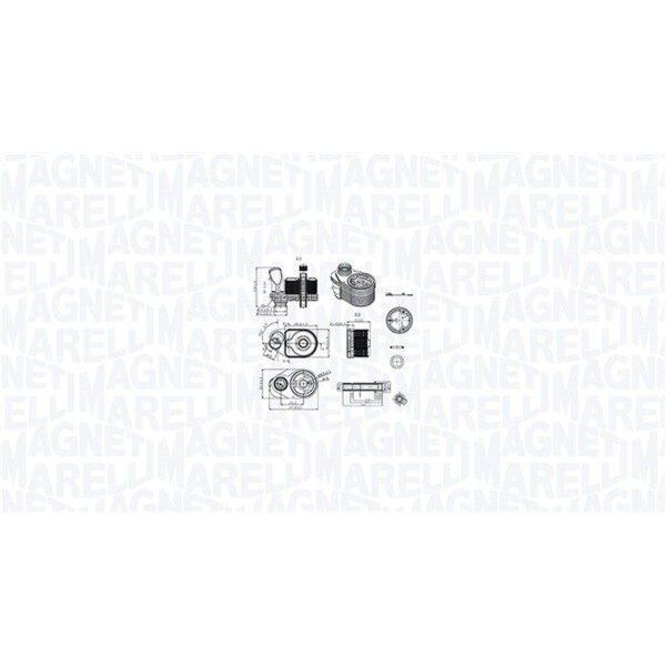 MAGNETI MARELLI 350300001100 Ölkühler, Motoröl
