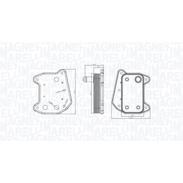 MAGNETI MARELLI 350300001800 Ölkühler, Motoröl