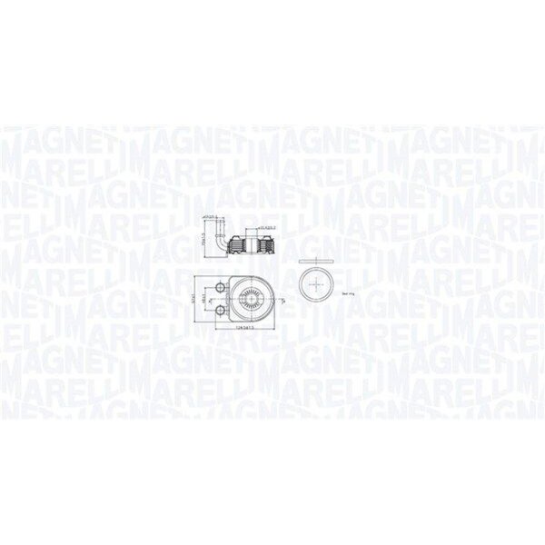 MAGNETI MARELLI 350300002500 Ölkühler, Motoröl