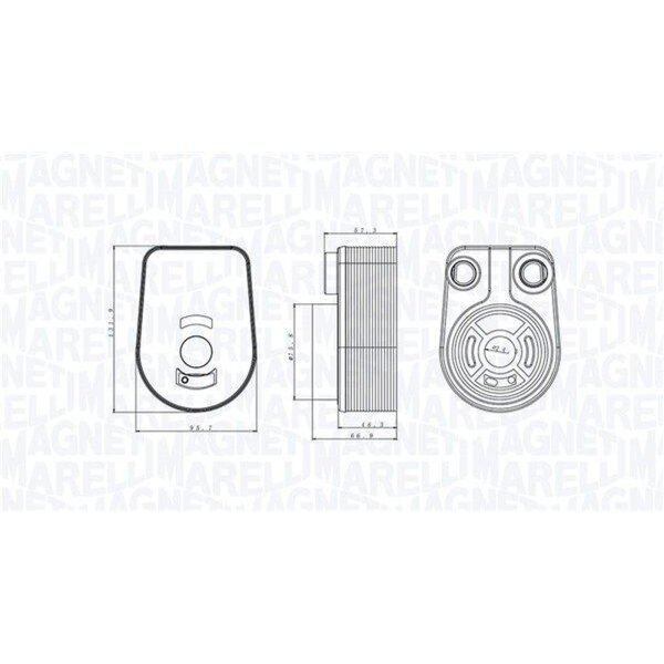 MAGNETI MARELLI 350300002800 Ölkühler, Motoröl