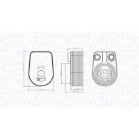 MAGNETI MARELLI 350300002800 Ölkühler,...