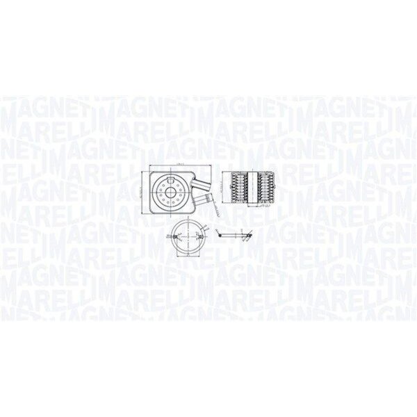 MAGNETI MARELLI 350300003200 Ölkühler, Motoröl