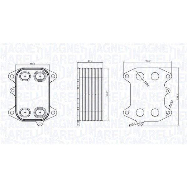 MAGNETI MARELLI 350300003300 Ölkühler, Motoröl