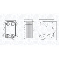 MAGNETI MARELLI 350300003300 Ölkühler,...