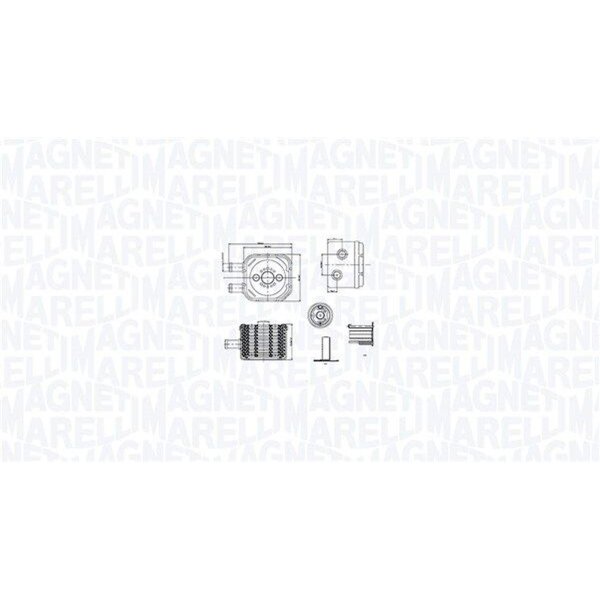MAGNETI MARELLI 350300003500 Ölkühler, Motoröl
