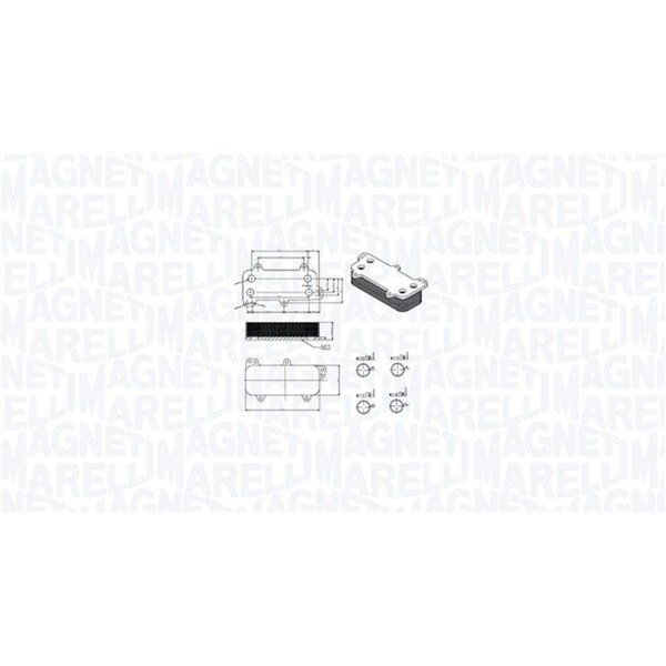 MAGNETI MARELLI 350300003700 Ölkühler, Motoröl