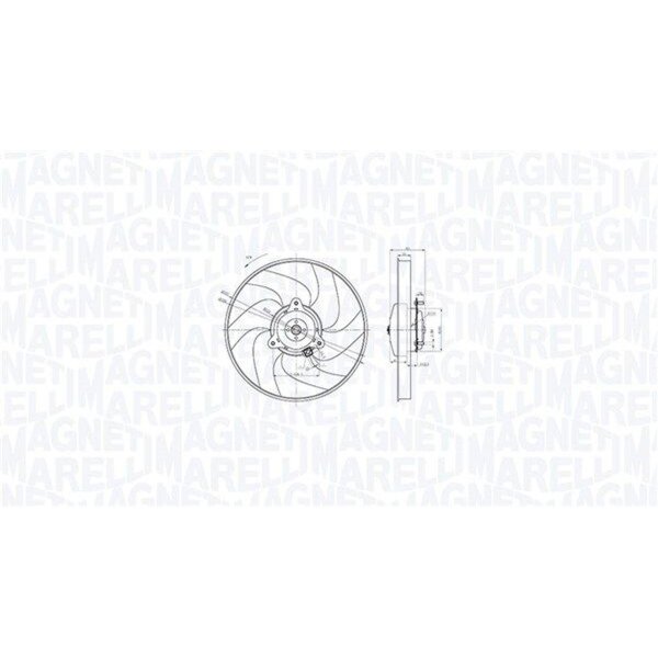 MAGNETI MARELLI 069422866010 Lüfter, Motorkühlung