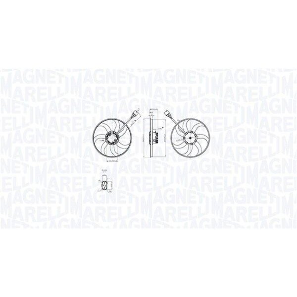 MAGNETI MARELLI 069422875010 Lüfter, Motorkühlung