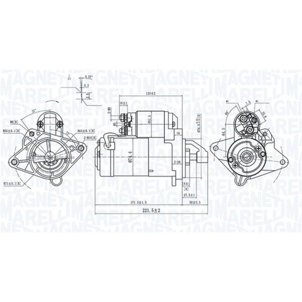 MAGNETI MARELLI 063721415010 Starter