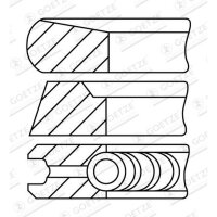 GOETZE ENGINE 08-452600-00 Kolbenringsatz