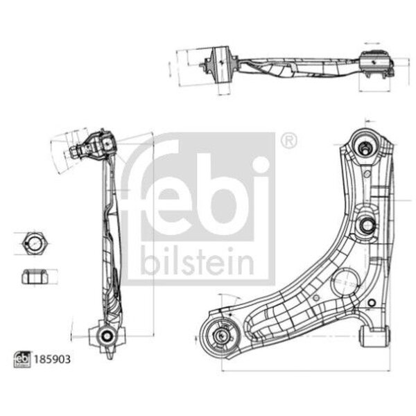 FEBI BILSTEIN 185903 Lenker, Radaufhängung