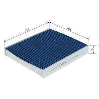 BOSCH 0 986 628 606 Filter, Innenraumluft