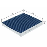 BOSCH 0 986 628 619 Filter, Innenraumluft