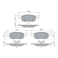 BOSCH 0 986 460 018 Bremsbelagsatz, Scheibenbremse