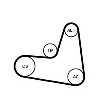 CONTINENTAL CTAM 6PK1120K2 Keilrippenriemensatz