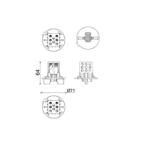 MAHLE ABR 167 000P Widerstand, Innenraumgebläse