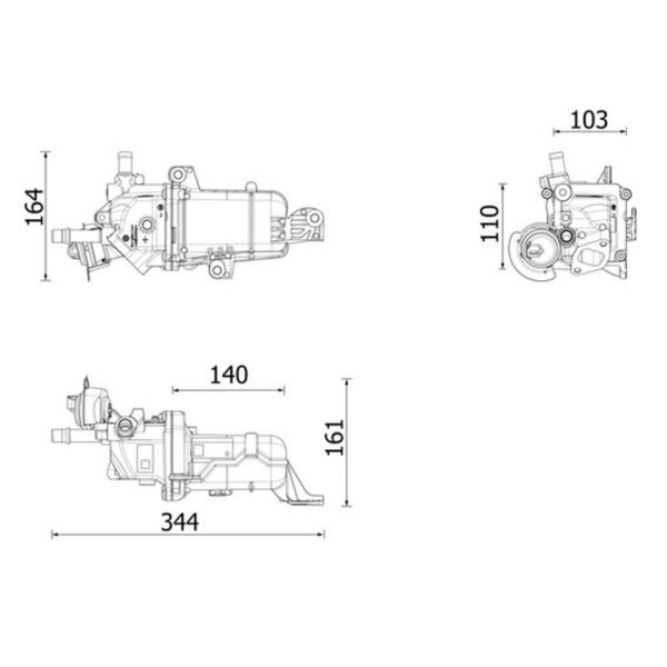 MAHLE CE 49 000P Kühler, Abgasrückführung