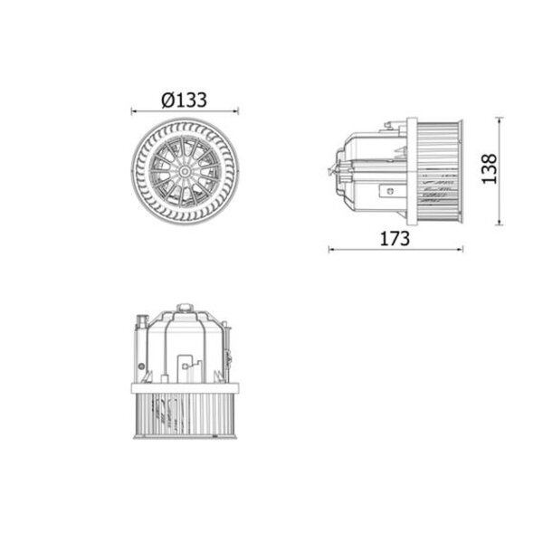 MAHLE AB 337 000P Innenraumgebläse
