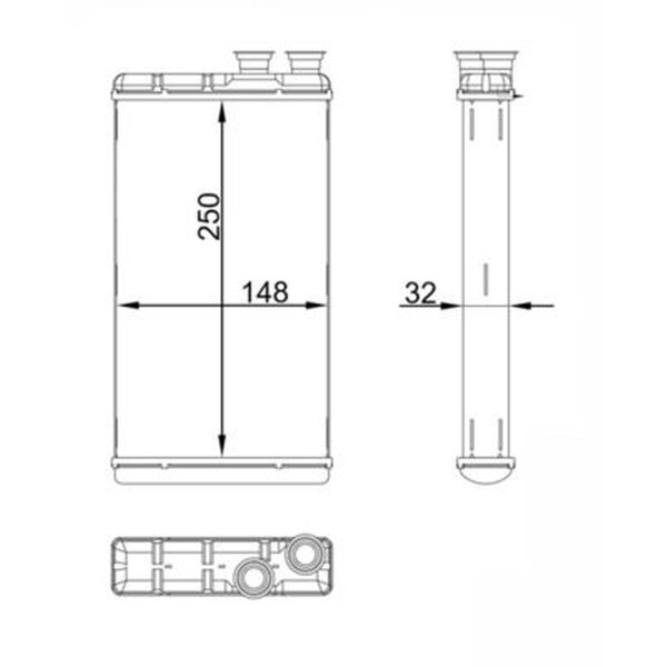MAHLE AH 310 000S Wärmetauscher, Innenraumheizung