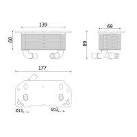 MAHLE CLC 336 000P Ölkühler, Motoröl