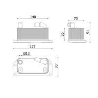 MAHLE CLC 349 000P Ölkühler, Motoröl