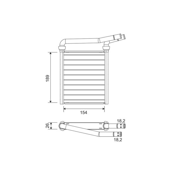 VALEO 811626 Wärmetauscher, Innenraumheizung