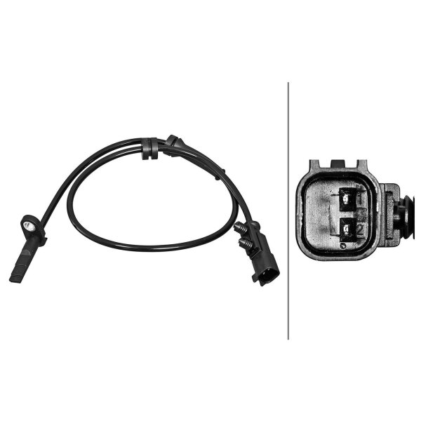 HELLA 6PU 358 217-181 Sensor, Raddrehzahl