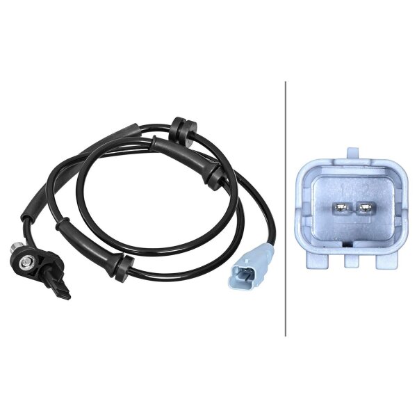 HELLA 6PU 358 217-231 Sensor, Raddrehzahl