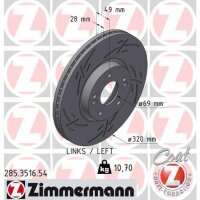 ZIMMERMANN 285.3516.54 Bremsscheibe