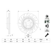 BOSCH 0 986 479 H40 Bremsscheibe