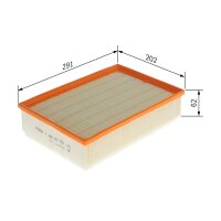 BOSCH F 026 400 758 Luftfilter