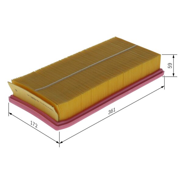 BOSCH F 026 400 739 Luftfilter