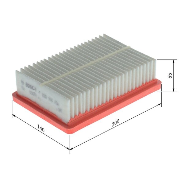 BOSCH F 026 400 756 Luftfilter