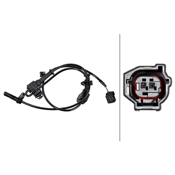 HELLA 6PU 358 219-381 Sensor, Raddrehzahl