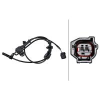 HELLA 6PU 358 219-381 Sensor, Raddrehzahl