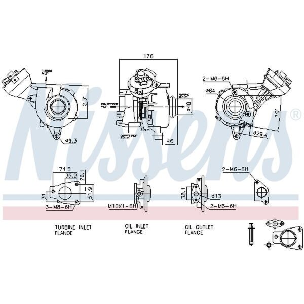 NISSENS 93482 Lader, Aufladung