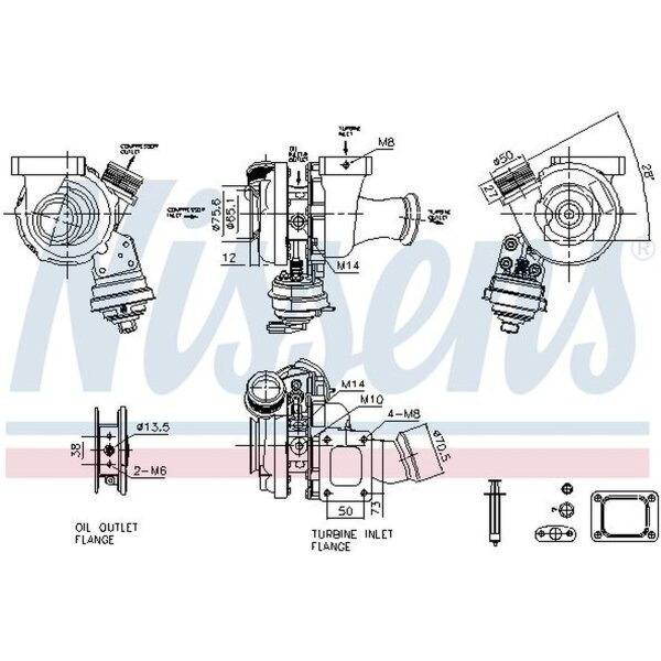 NISSENS 93485 Lader, Aufladung
