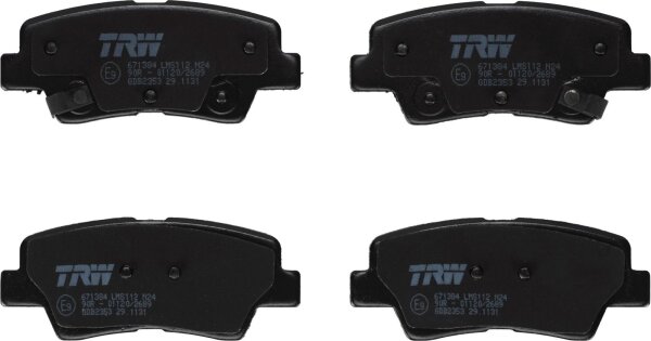 TRW GDB2353 Bremsbelagsatz, Scheibenbremse