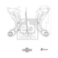FEBI BILSTEIN 186459 Lenker, Radaufhängung