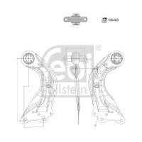 FEBI BILSTEIN 186460 Lenker, Radaufhängung