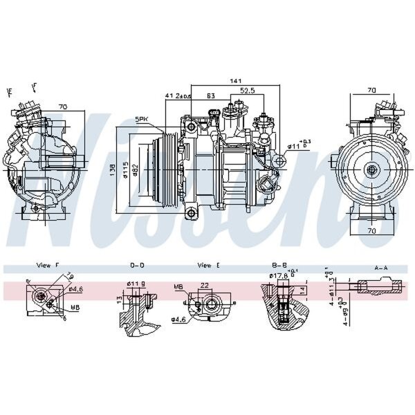 NISSENS 890919 Kompressor, Klimaanlage