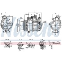 NISSENS 890919 Kompressor, Klimaanlage