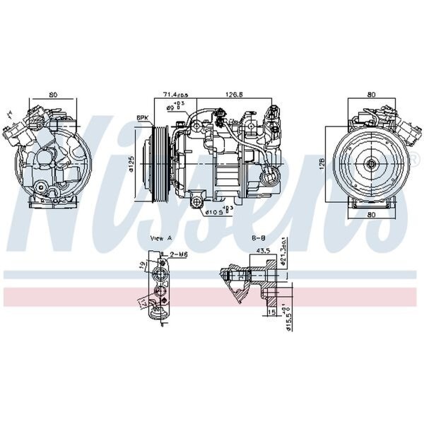 NISSENS 891043 Kompressor, Klimaanlage